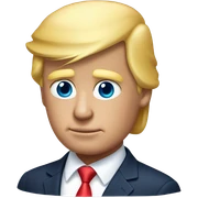Donald trumps face sticker