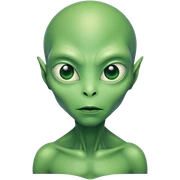 thinking about aliens sticker