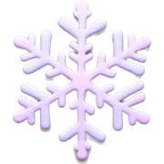 pastel pink snowflake  sticker