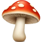 heart-shaped mushroom sticker