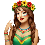 Flower-Crowned Dancer sticker