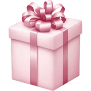 Light pink Christmas gifts under a white Christmas tree  sticker