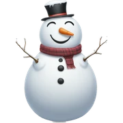 Snowman sticker