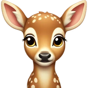 Cute baby deer sticker