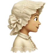 lace bonnet sticker