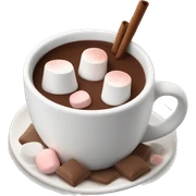 Hot chocolate and marshmallows  sticker