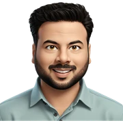 smiling boy with beard portrait sticker