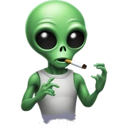 Alien Smoking sticker