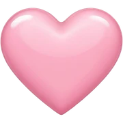 light pink heart sticker