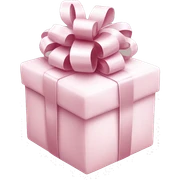 Light pink Christmas gifts under a white Christmas tree  sticker