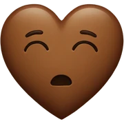Brown Heart sticker