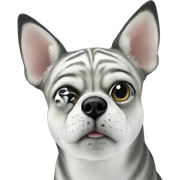 focused animal in soft blur sticker