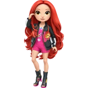 girl with long hair outfit sticker
