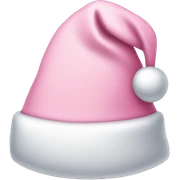 Light pink Santa hat sticker
