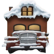 Chicago with snow sticker