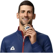 smiling boy with jacket sticker