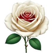 White rose emoji  sticker
