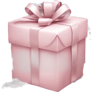 Light pink Christmas gifts under a white Christmas tree  sticker