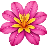 tropical flower sticker