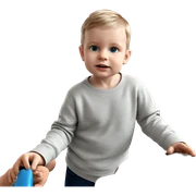 curious boy with blue eyes sticker
