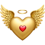 heart with angel wings sticker
