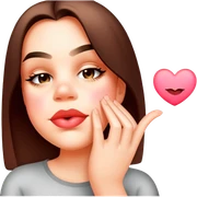 Blowing a kiss  sticker