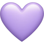 Pastel purple heart sticker