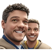 group of smiling boys sticker