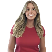 smiling girl by the window sticker