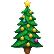 Christmas tree sticker