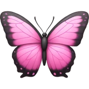 pink butterfly sticker