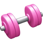 Light pink dumbbell sticker