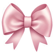 light pink ribbon bow sticker