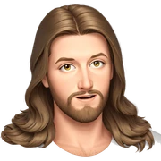 handsome male portrait with beard sticker