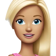 Barbie blonde sticker