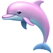 Pastel-pink-colors-dolphin sticker