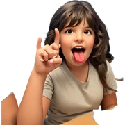playful girl with tongue out sticker