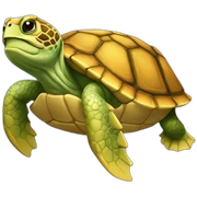 Tortuga dorada sticker