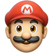 Mario tête mario sticker