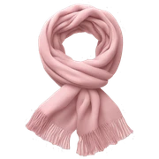 scarf in soft pink color  sticker