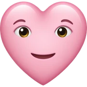 Light pink heart  sticker