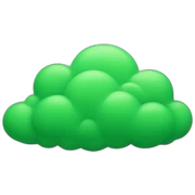 green cloud sticker