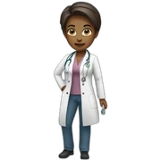Female doctor full body sticker