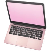 Light pink laptop sticker
