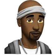 Tupac sticker