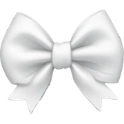 A white bow sticker