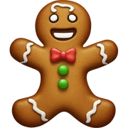 gingerbread man sticker