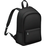 Black backpack sticker