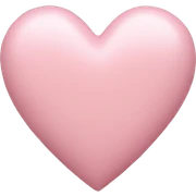 Powder pink heart sticker