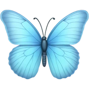 Light blue butterfly sticker